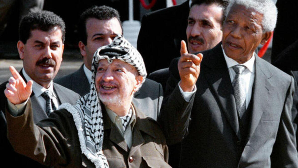 nelson mandela yasser arafat