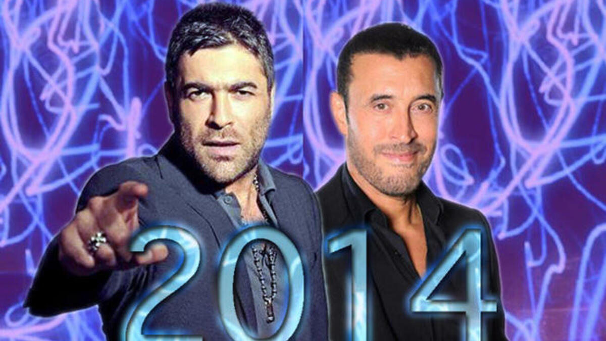 كاظم الساهر وائل كفوري رأس السنة 2014