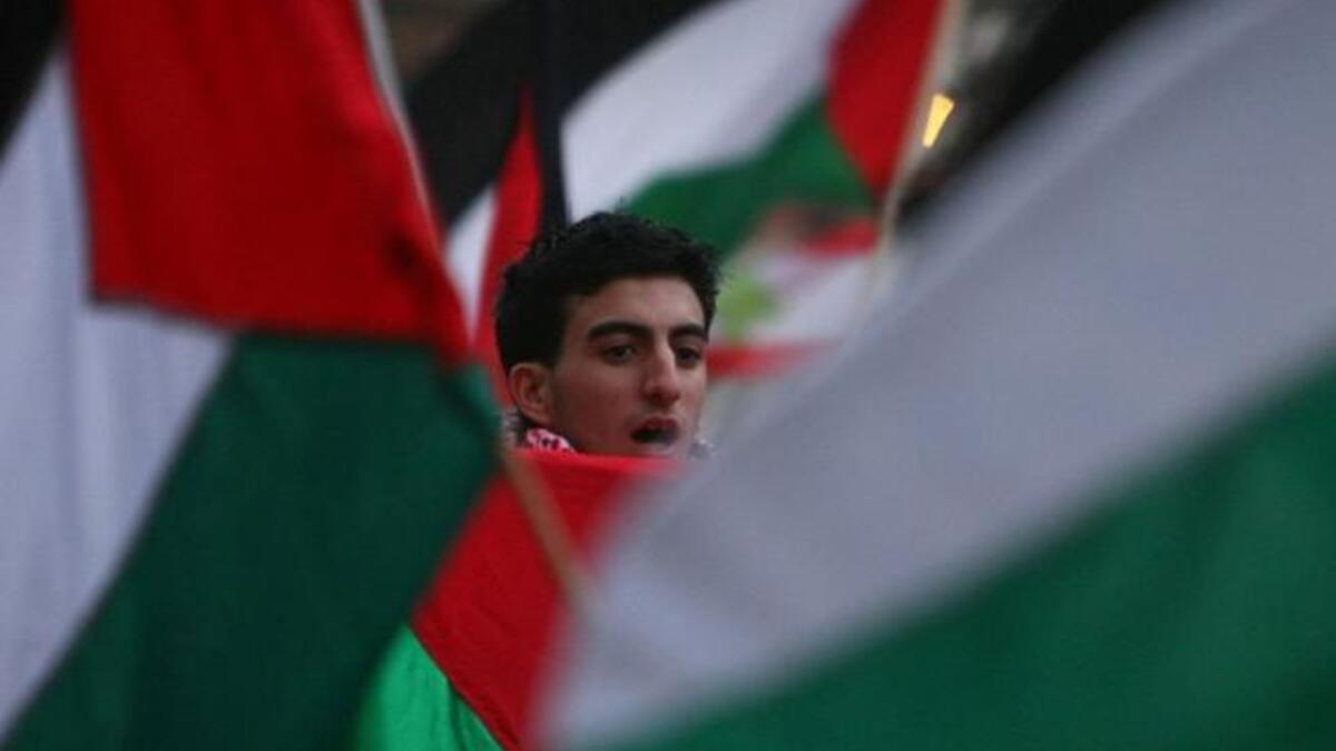 Protesting Palestinians