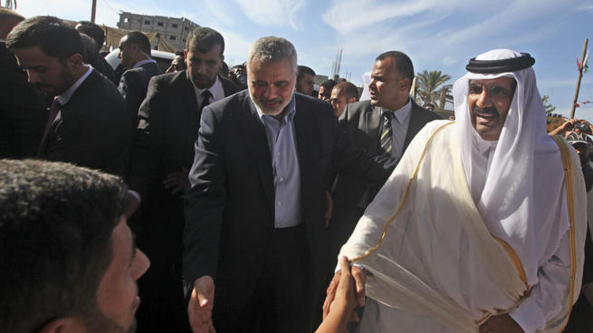 Qatar's Emir does Gaza in 2012