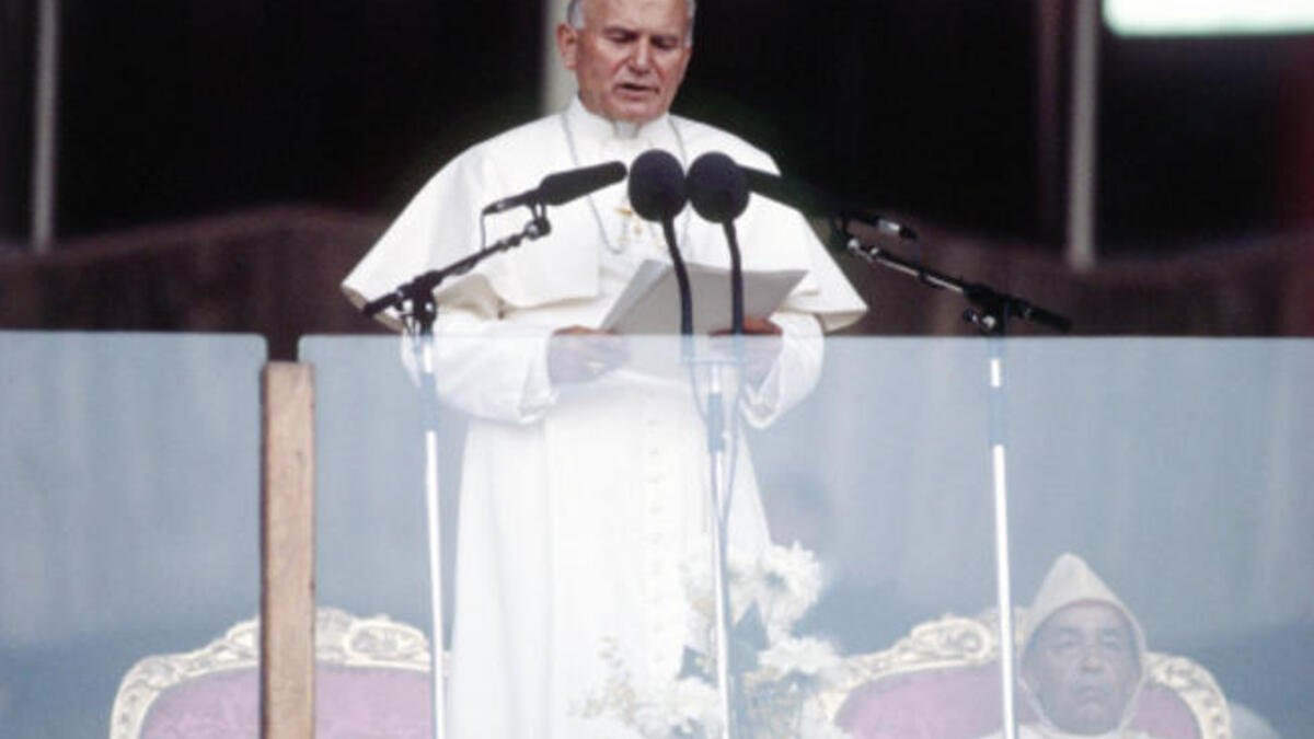 Pope John Paul II in Morocco