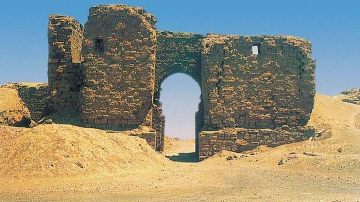 Dura Europos in syria looted.