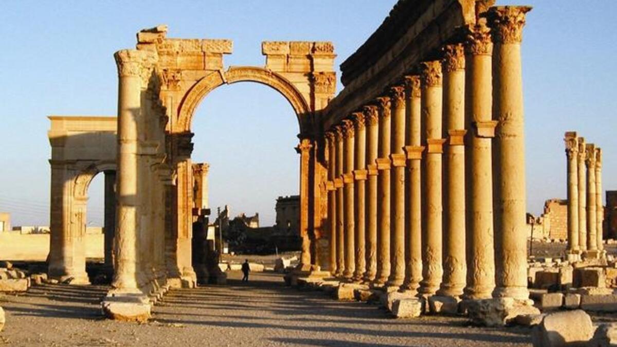 Palmyra in syria attacked.