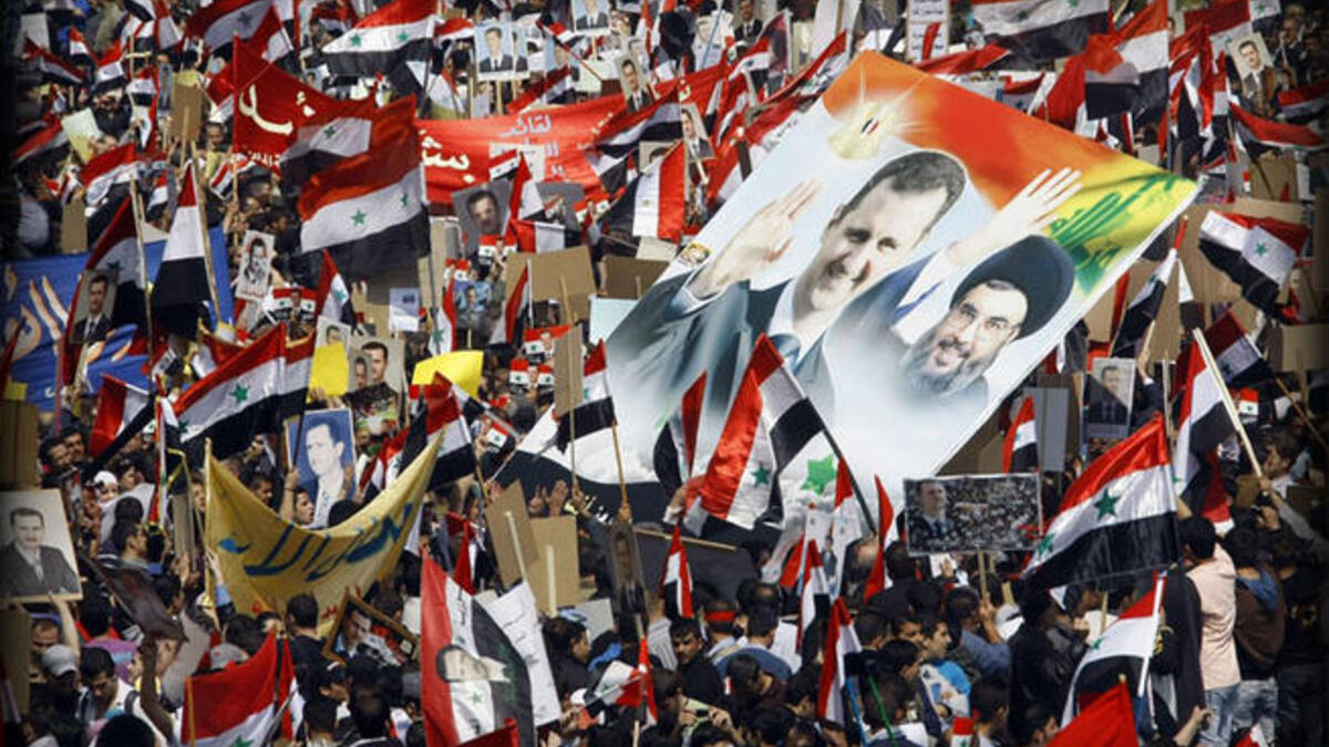 حزب الله يدعم بشار الاسد