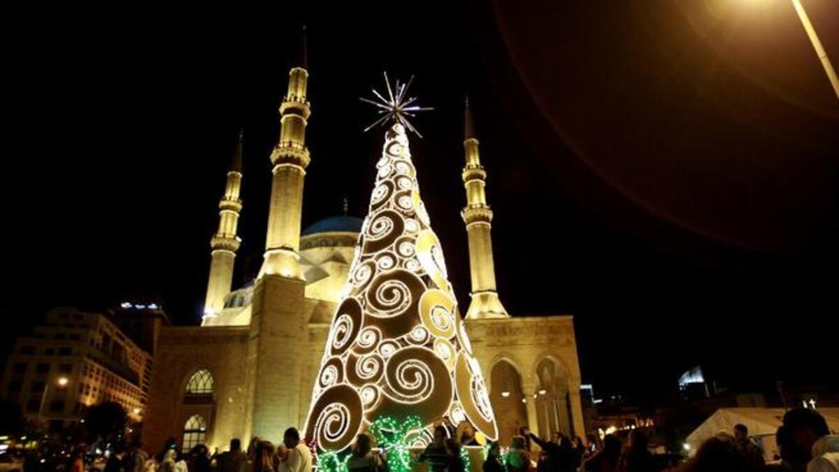 Lebanon and the juxtaposition between Muslim and Christian and Christmas