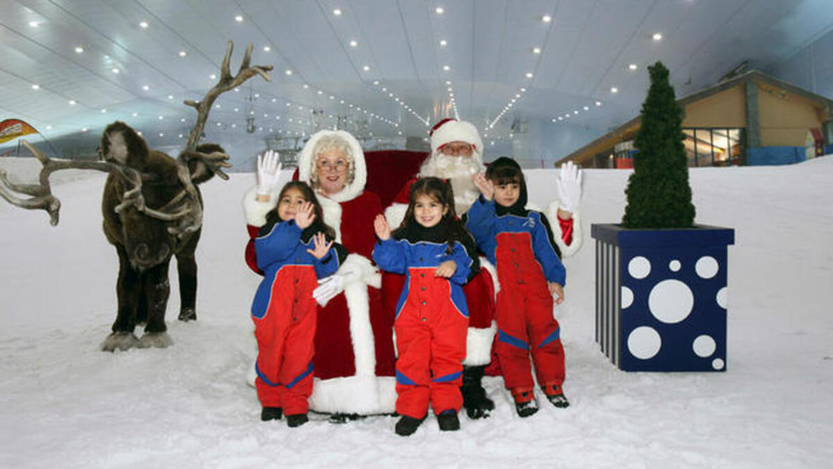 UAE's Ski-Dubai at Christmas