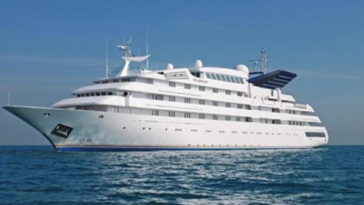 Dubawi-  Gulf-owned: Featuring palatial owner’s suite, roomy  and colorful it offers its bounty to a generous number of guests. 70 million Euros.