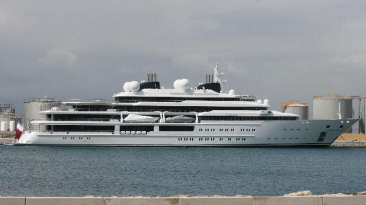 Katara - Flies the Qatar state flag. Named after a new development in Qatar so synonymous with the rise in state prosperity and progress. Owned purportedly by ruler HH Sheikh Hamad bin Khalifa al-Thani. 350 million Euros according to insurance sources.