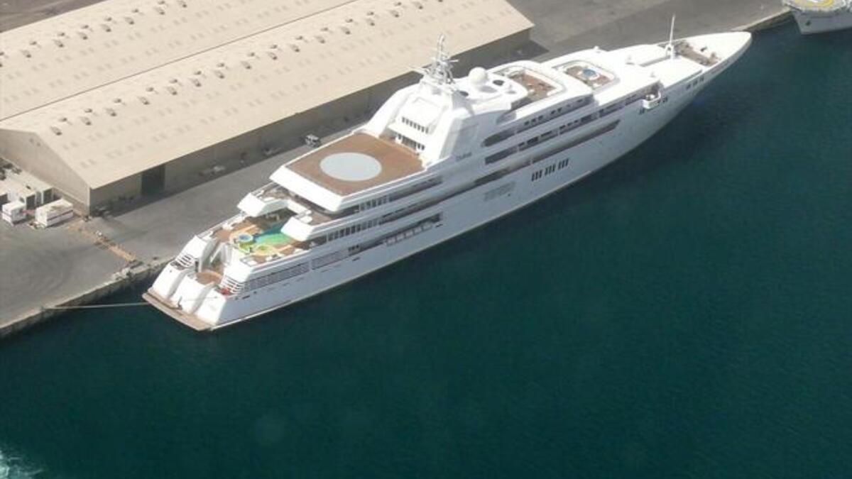 Dubai - Royal Dubai yacht that transferred eminent hands to Dubai's Sheikh Mohammed bin Rashid al-Maktoum  via Prince of Brunei. 270 million Euros.