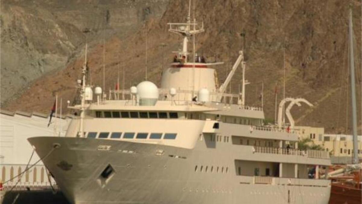 Loaloat Al Behar - Built as the Royal Yacht of Oman, and now gifted to Oman’s ministry of Tourism following the the Sultan being delivered his new yacht - Al Said. 60 million Euros.