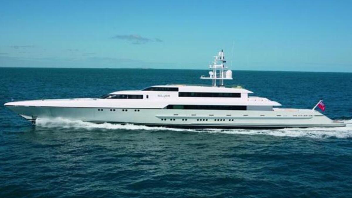 Rabdan - Owned by the Royal family of Abu Dhabi. Remarkable attractions include veneered honeycomb lining to reduce weight, saving the weight for the royal heavies!  45 million Euros.