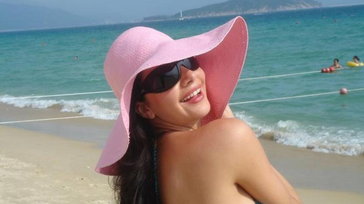 Lamitta Frangieh at the coast of Cannes