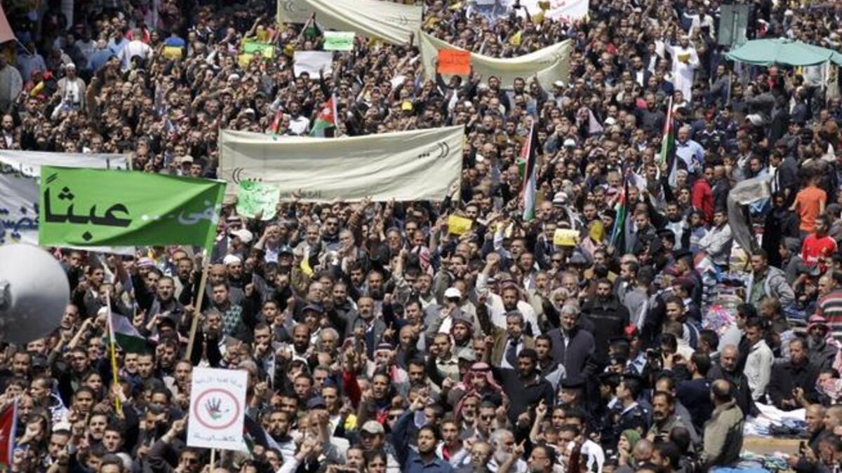 Jordan Amman Brotherhood protest