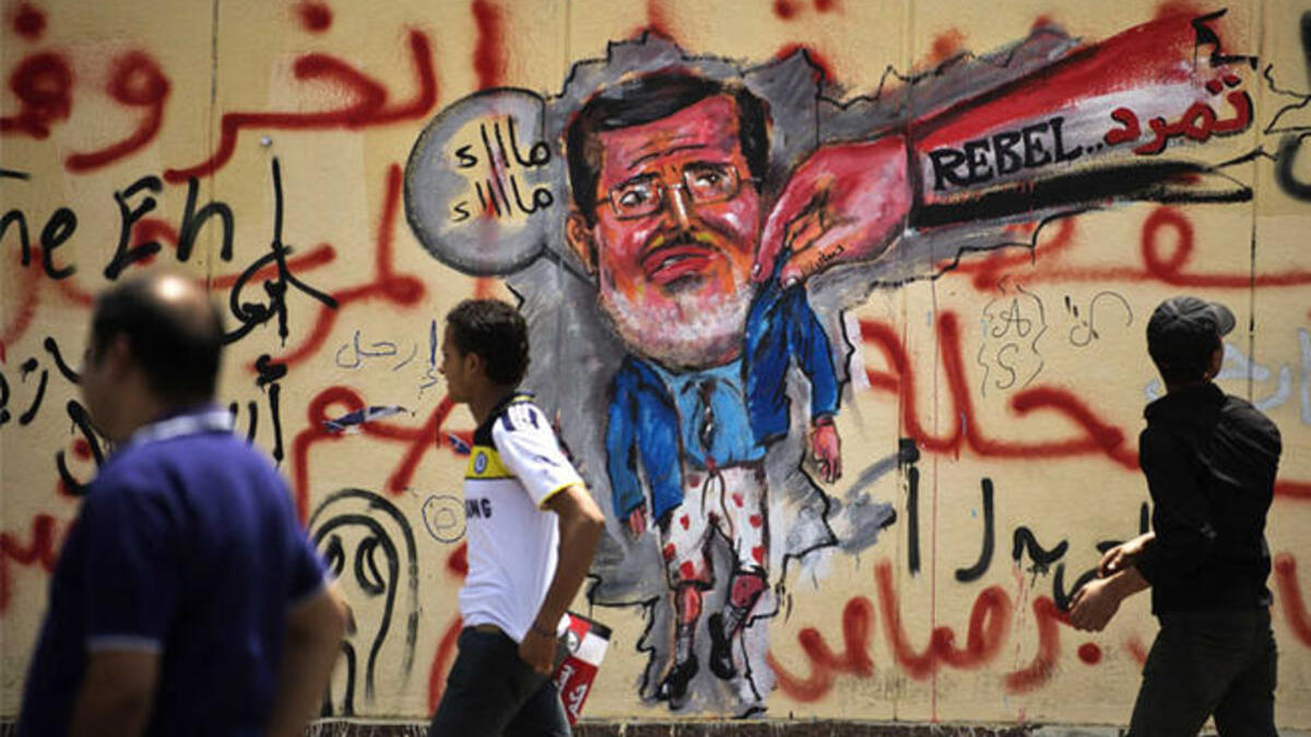 morsi rebel graffiti