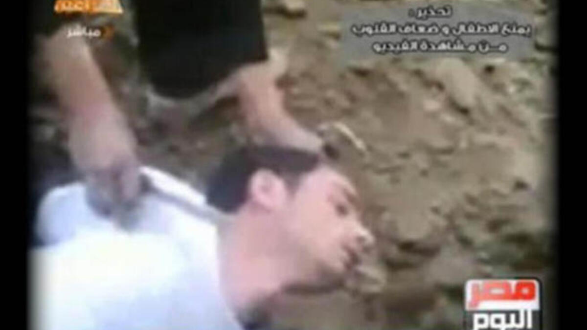 Tunisia Christian being beheaded