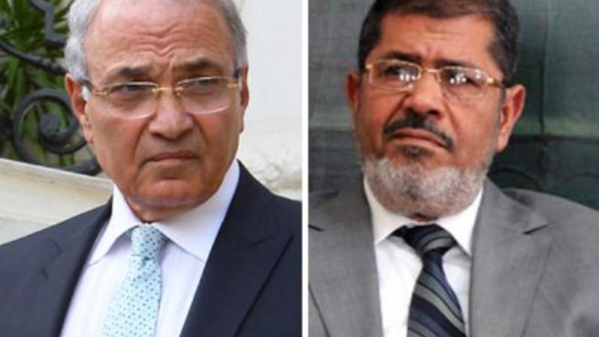 Ahmed Shafiq and Mohammed Mursi stand-off in runoff