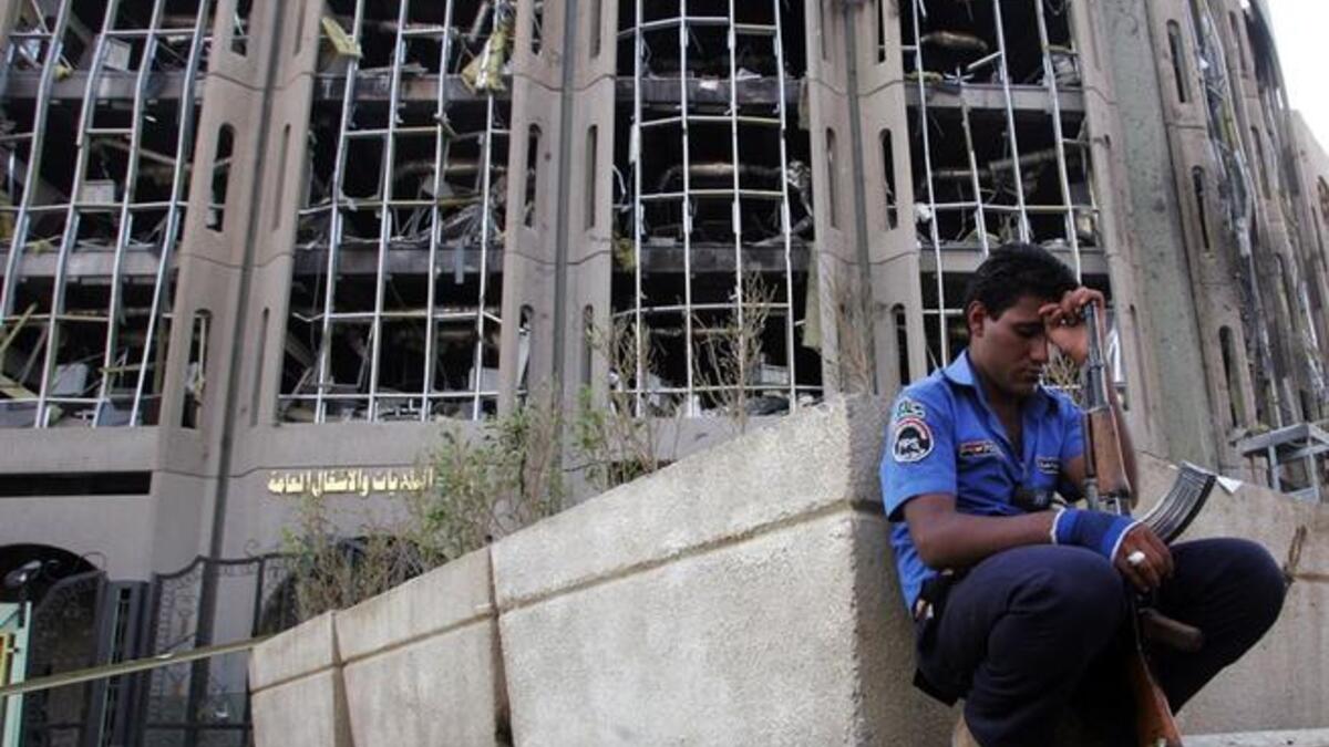 Iraq's Got Issues: destroyed ministry, Baghdad Iraq