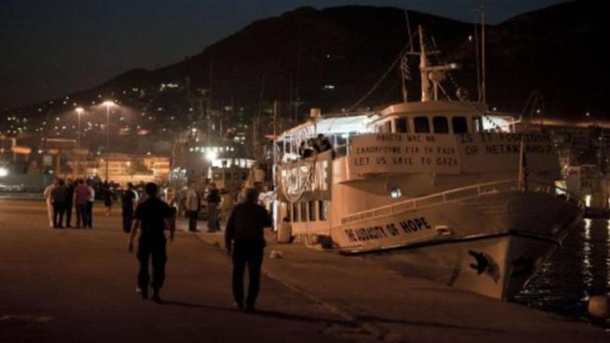 Starkly missing this round of flotilla fanfare were the Turks- leaving it to the Canadians, Americans, Irish, British, Italians,
French and Swedes: One of the main contender boats was the Audacity of Hope- the U.S entry claiming to challenge both
US foreign policy and Israel in one fell swoop.