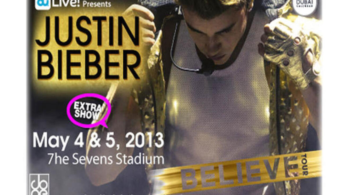 Justin Bieber extra show