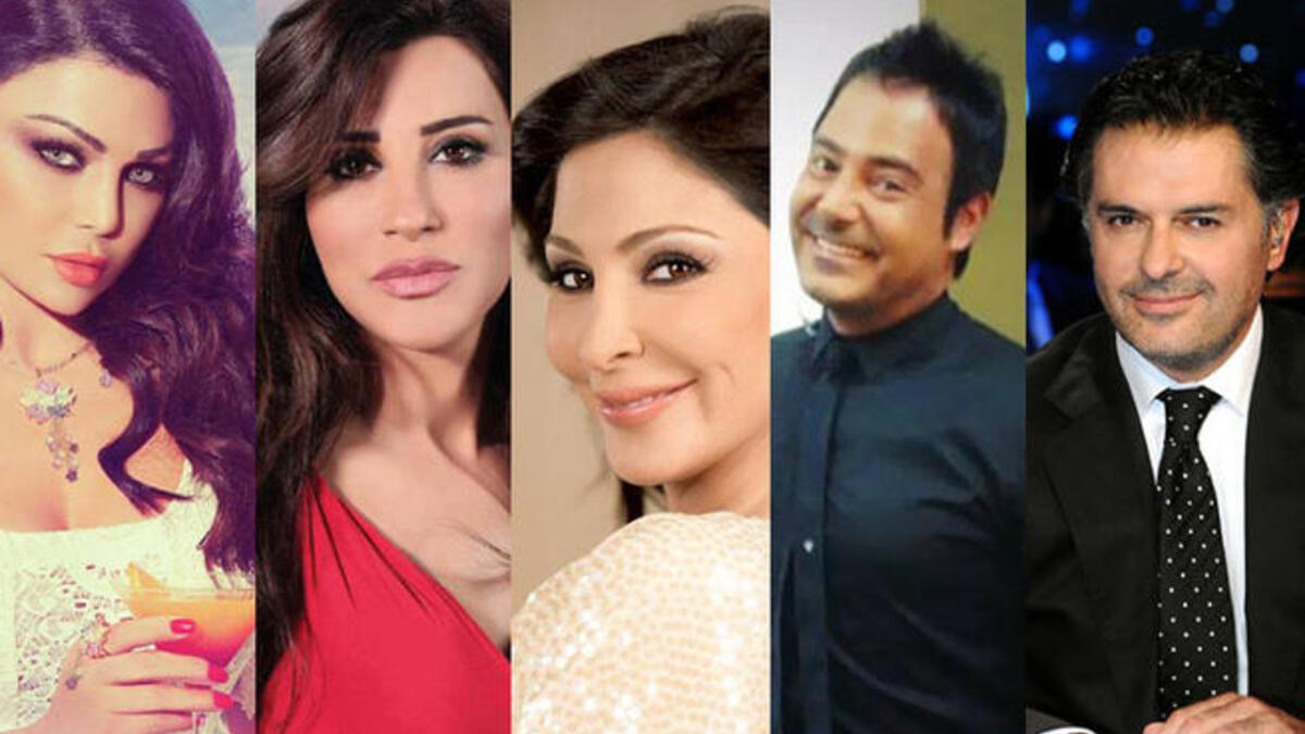 Najwa Karam, Haifa Wehbe, Assi Helani, Ragheb Alama, Elissa