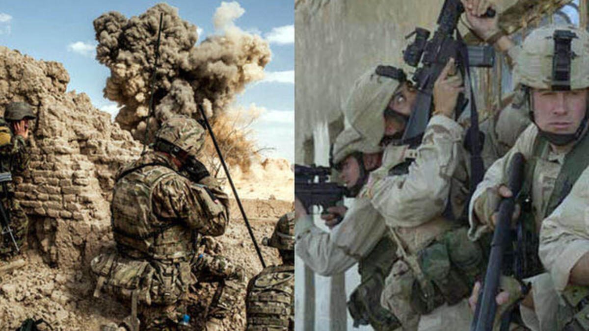 القوات الأمريكية في افغانستان والعراق