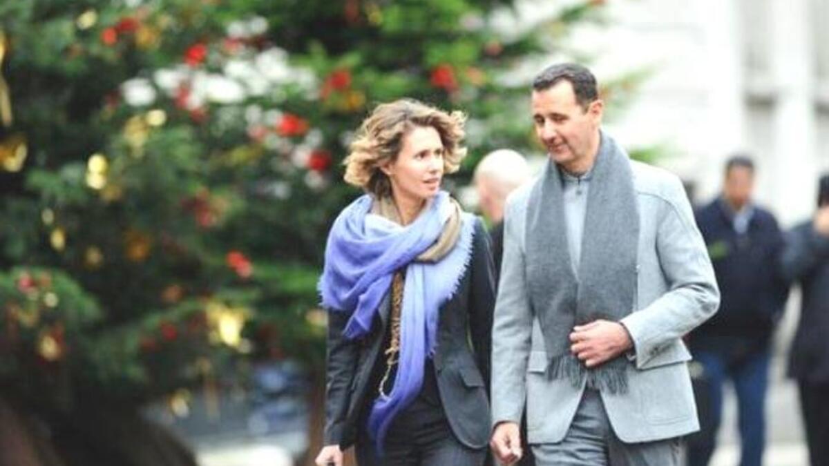 Assad and Asma depicted in Vogue shoot