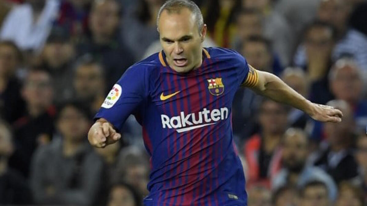 المركز التاسع: لاعب الوسط الإسباني أندريس إنييستا (برشلونة) بـ 30 لقباً.