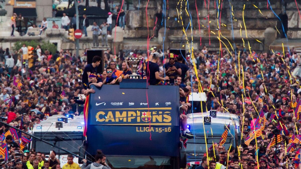 فوز برشلونة بلقب الدوري الإسباني للمرة الـ 25 في تاريخه بعدما حصد 91 نقطة من 38 مباراة.