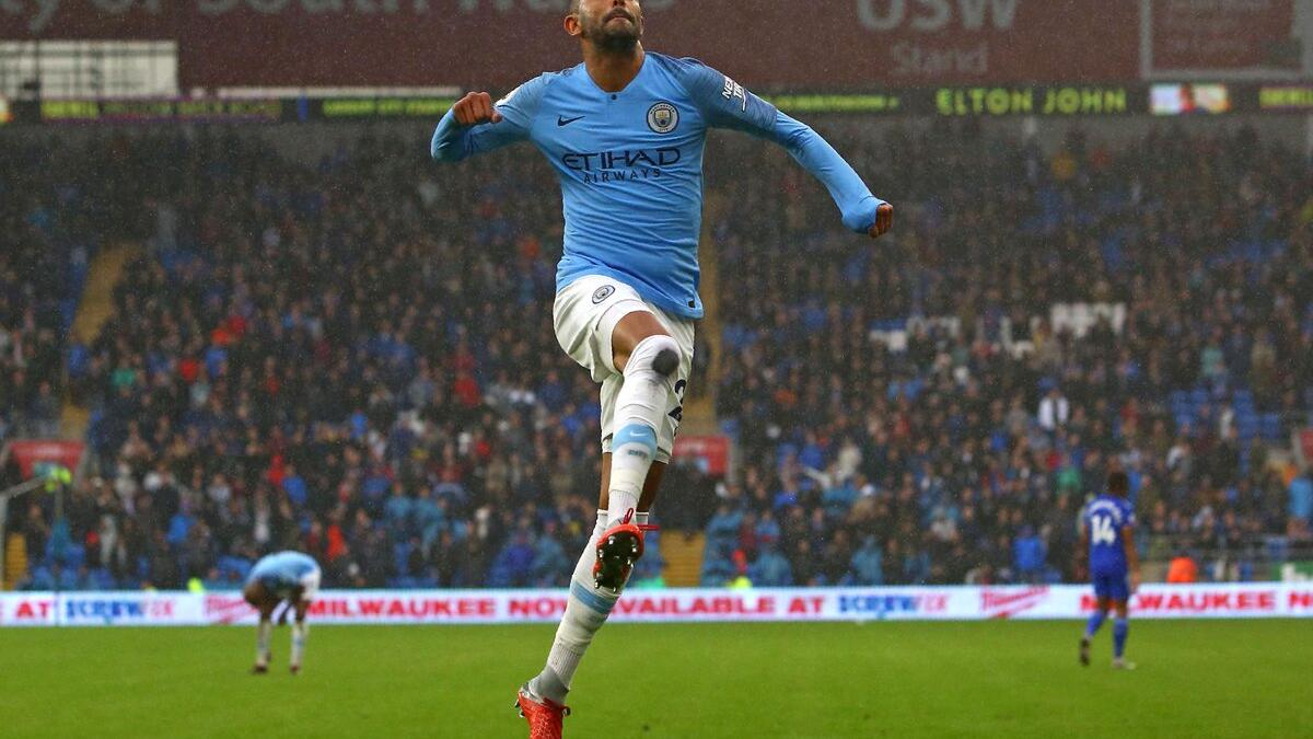 لاعب الوسط الجزائري رياض محرز (مانشستر سيتي)