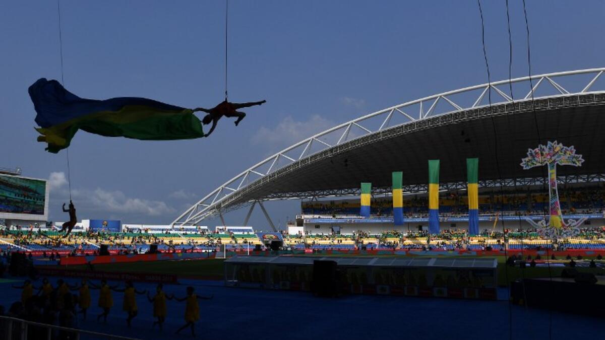 Dancers perform during the opening ceremony of the 2017 Africa Cup of Nations football tournament at the Stade de l'Amitie Sino-Gabonaise in Libreville on January 14, 2017.
GABRIEL BOUYS / AFP
