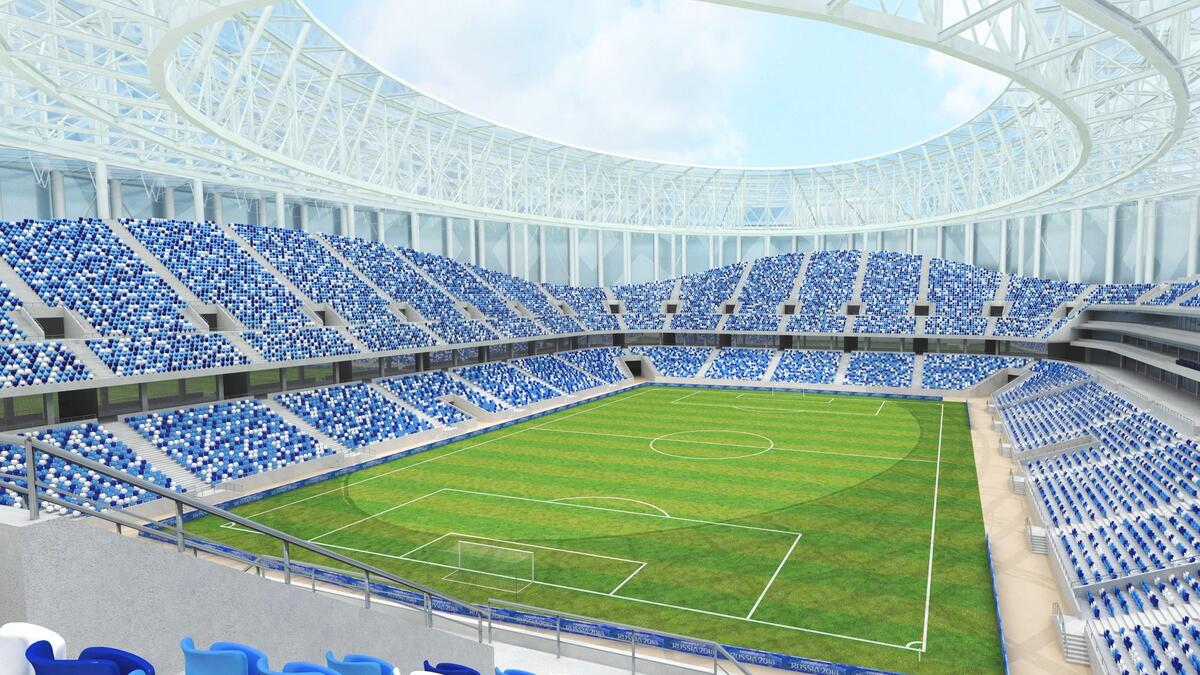 ملعب نيجني نوفغورود في نيجني نوفغورود: يتسع لـ 44,899 متفرجاً.