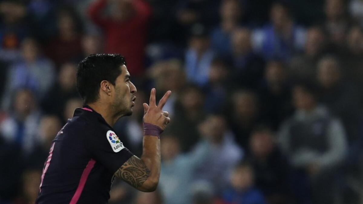 المركز الرابع: المهاجم الأوروغوياني لويس سواريز (برشلونة) بتقييم 92