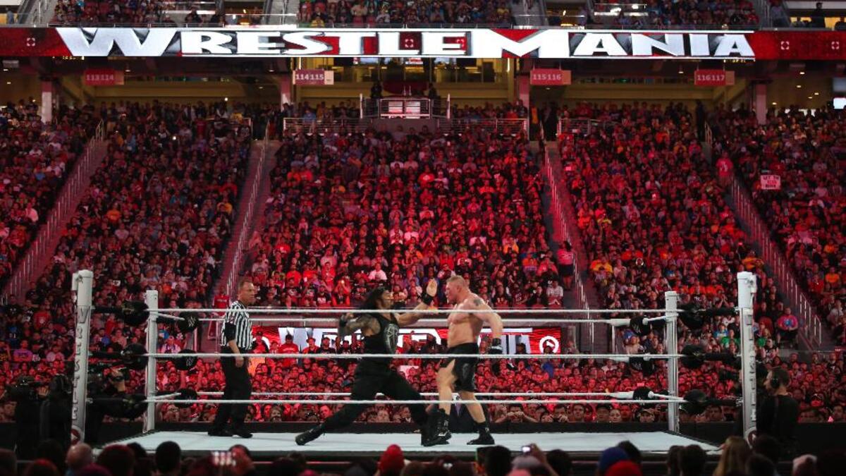 المصارعة (ريسيلمينيا): قيمة العلامة التجارية لعام 2014: 105 مليون دولار، قيمة العلامة التجارية لعام 2015: 170 مليون دولار.