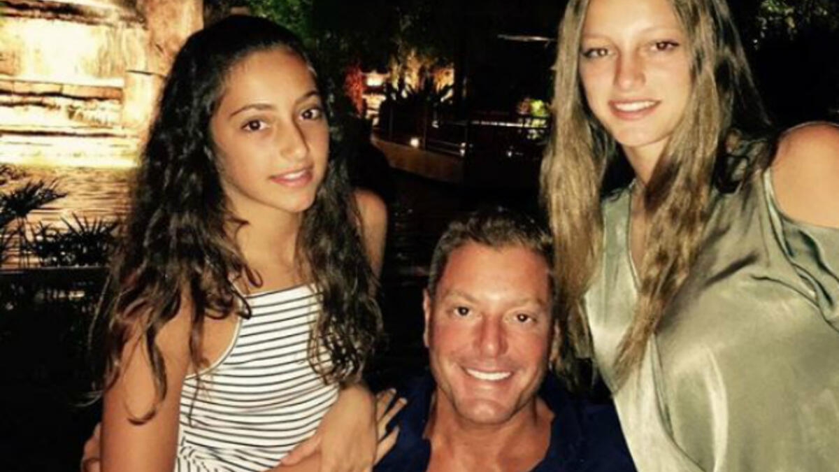 Tamer Hagrass and his daughters