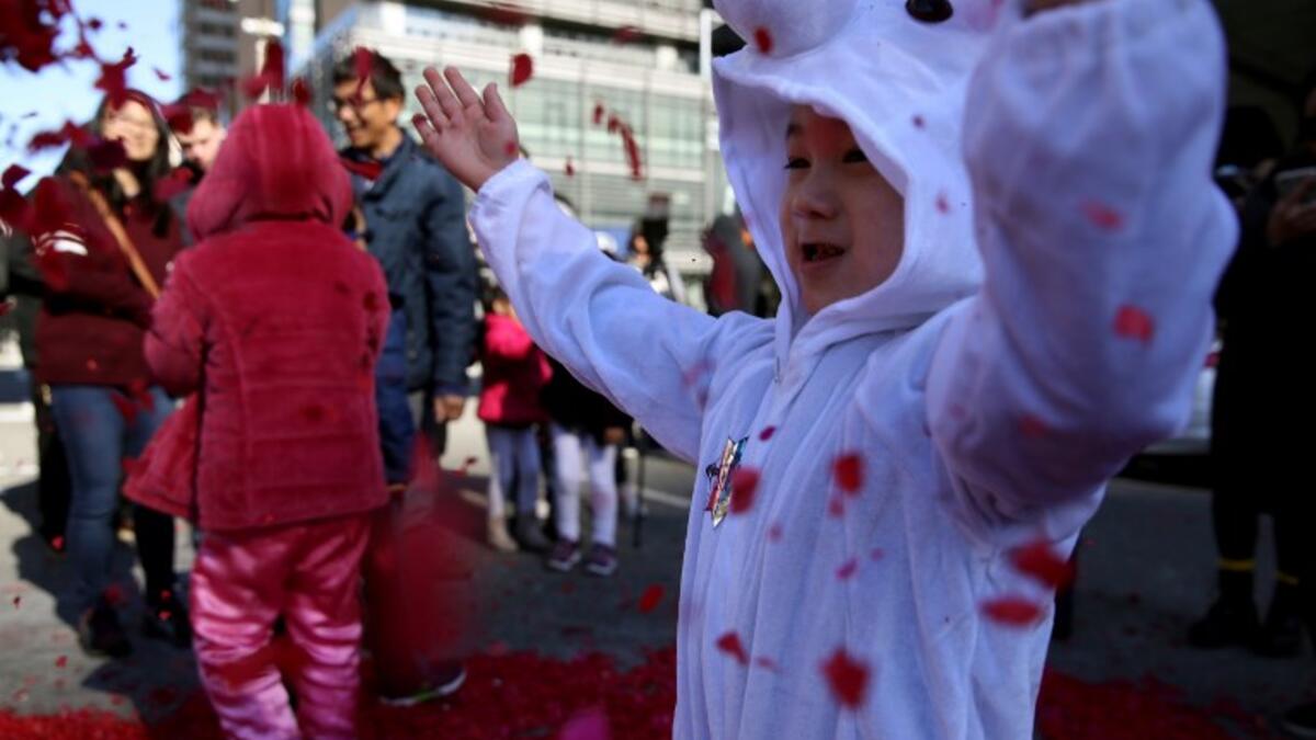 San Francisco city officials held opening ceremonies to usher in the Chinese New Year and the month-long celebration of the Year of the Pig. 
Justin Sullivan/Getty Images/AFP