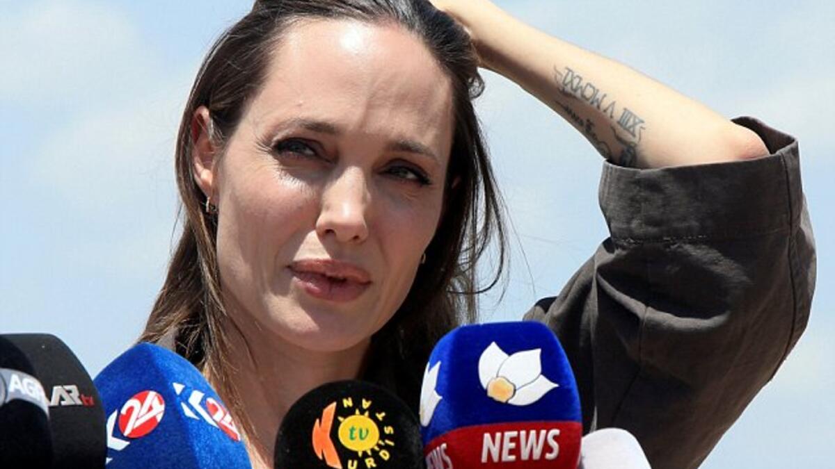 Angelina Jolie has visited Syrian refugees who live in Mosul, Iraq. (gossiprocks.com)