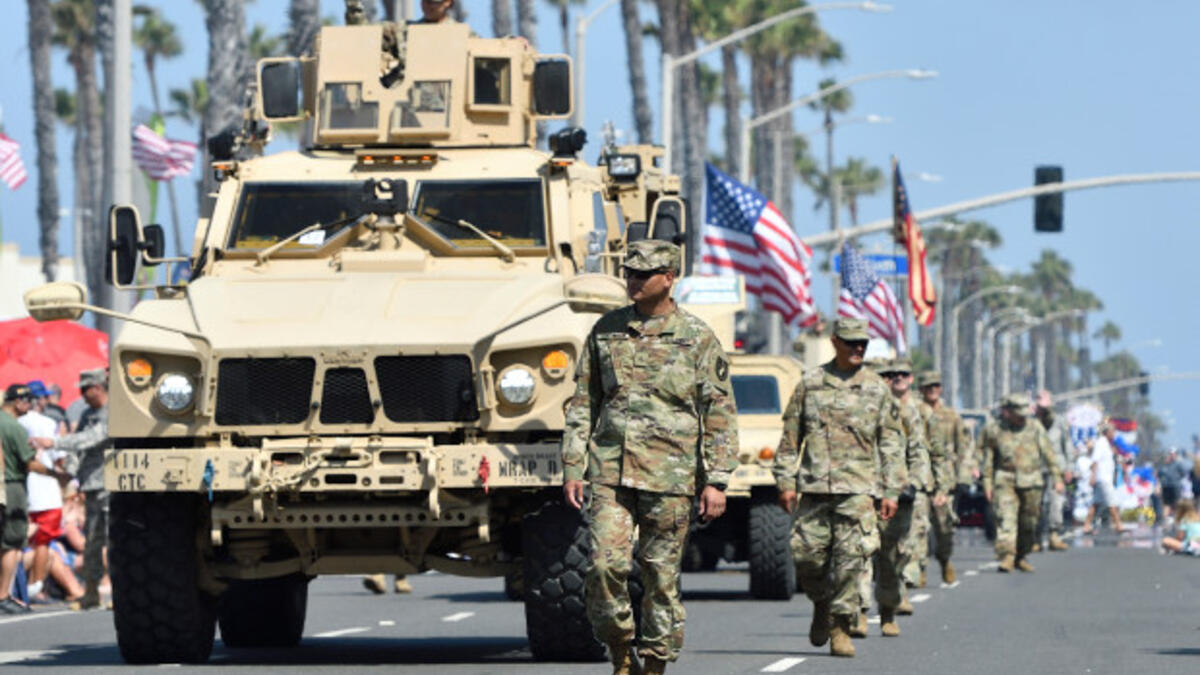 U.S. army also presents show during 4th of July celebrations. (Orange County Register)