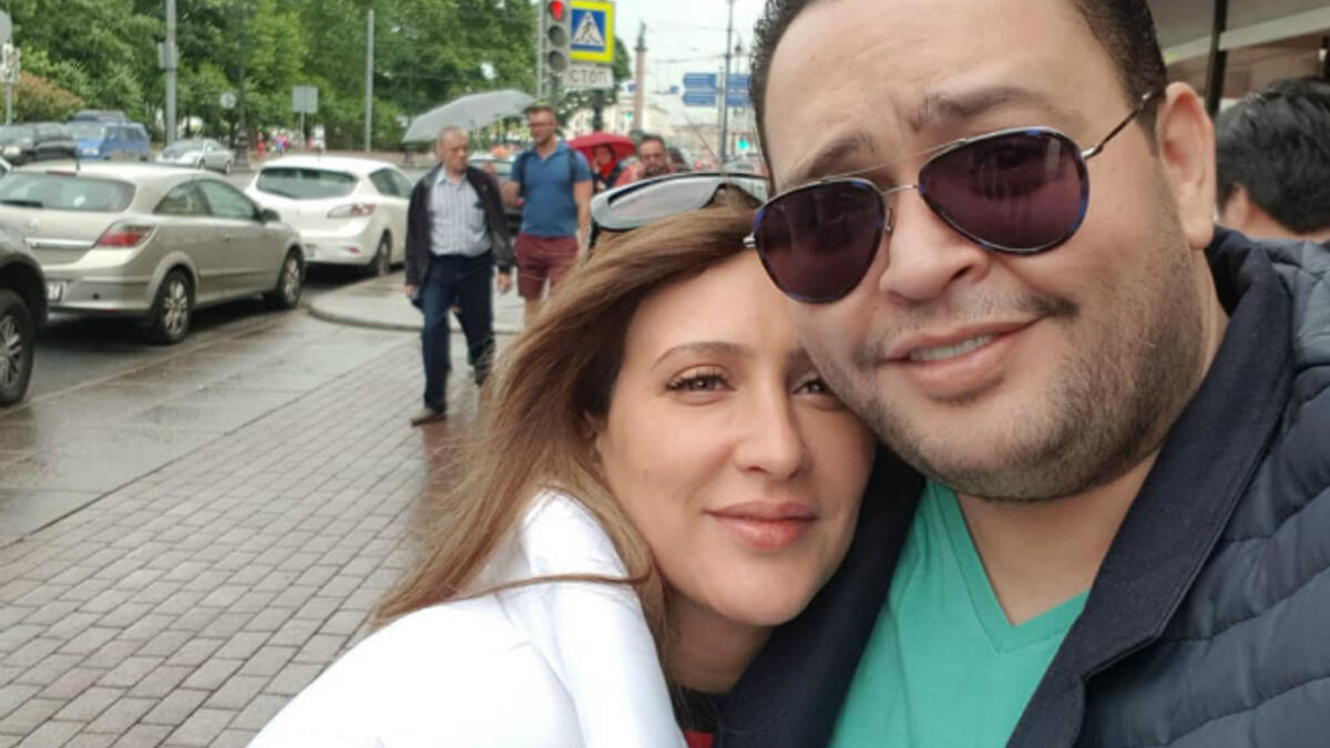 Egyptian actor Ahmed Rezik and his Moroccan wife Ahlam Muhssen