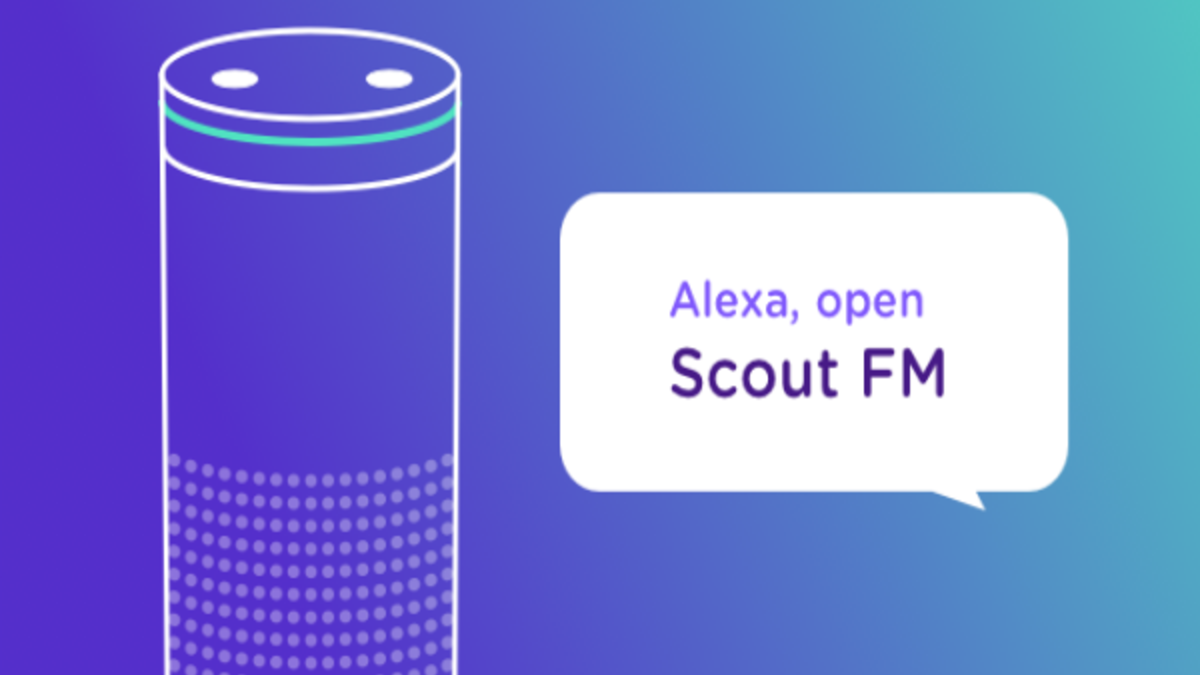 فئة الأكثر تسلية: Scout FM وهو تطبيق لسماع المدونات الصوتية.
