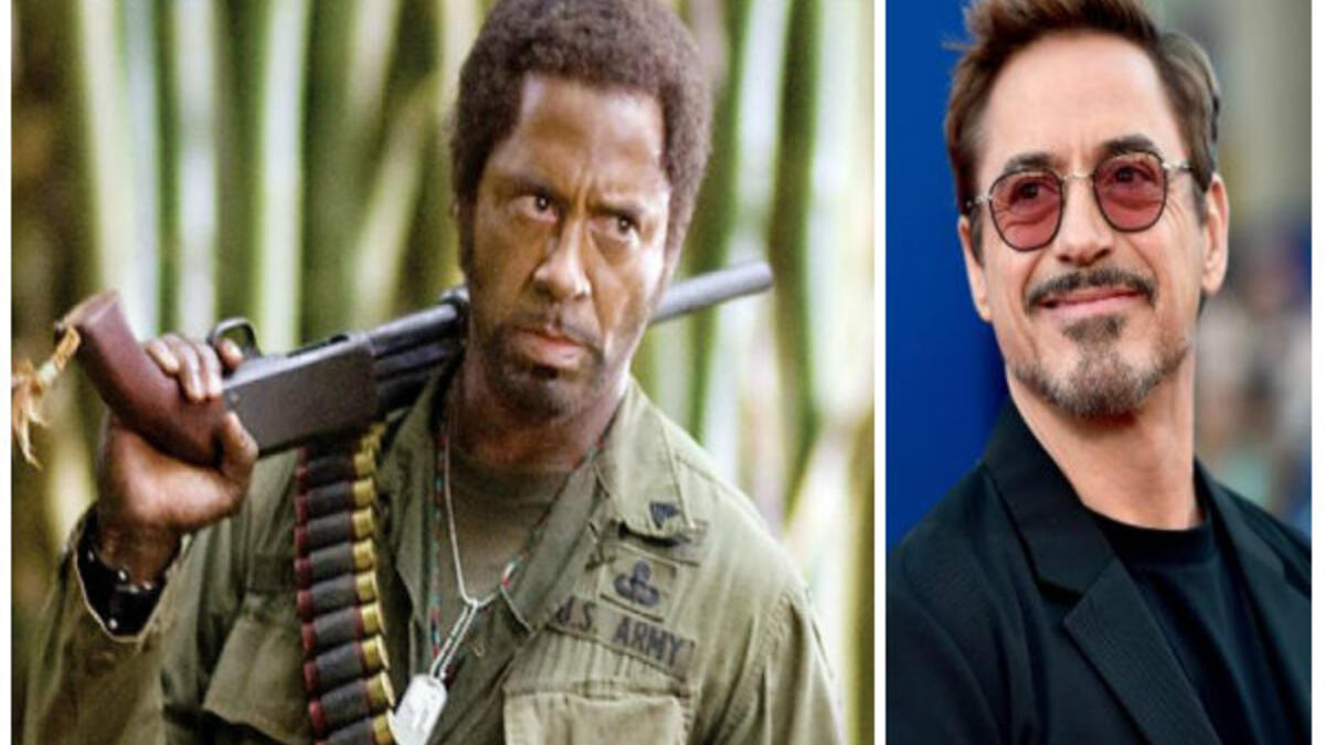 الممثل الأمريكي "روبرت داوني جونيور": عند إصدار فيلم Tropic Thunder واجه انتقادًا بعد اختيار "روبرت داوني" ليقوم بأداء دور رجل أسود يعاني من "إعاقة ذهنية".