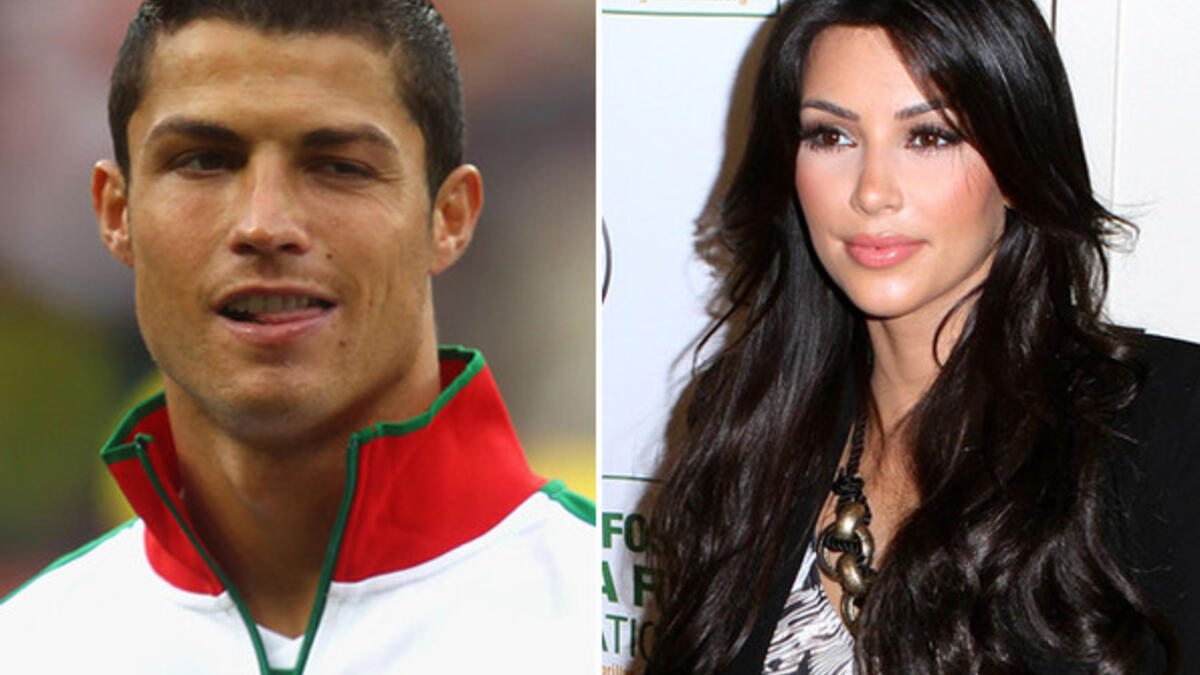 كيم كارداشيان: في عام 2010 كانت نجمة تلفزيون الواقع الشهيرة صديقة لرونالدو، وشوهد الاثنان في أكثر من مناسبة يتبادلان القبلات، كما قيل بأنهما ذهبا معًا في رحلة رومانسية عام 2010.