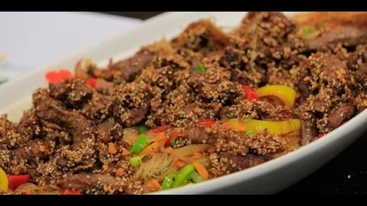 Fried meat is basically Omani cuisine after slaughtering the animal. (YouTube)