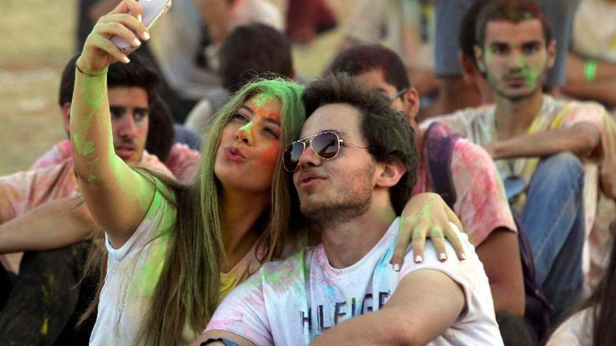 Color Festival in Amman, Jordan. (Xinhua)