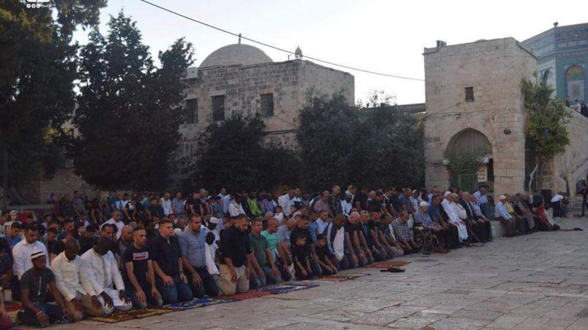 صلاة العيد في المسجد الأقصى