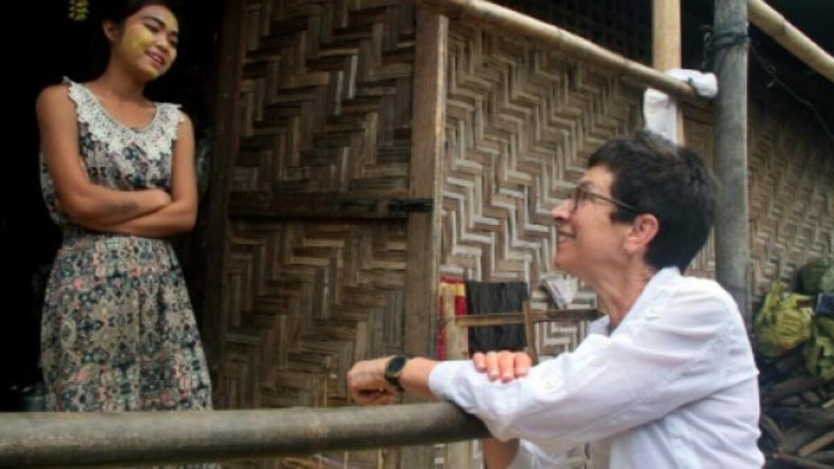 UN's Ursula Mueller says conditions in Rakhine are not conducive for the return of the Rohingyas who fled to Bangladesh/ AFP