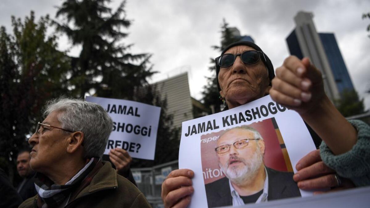 Protesters want answers about Jamal Khashoggi’s disappearance. So do media outlets like The New York Times and tech companies like Uber, which pulled out of a tech conference in Saudi Arabia. (Ozan Kose/AFP)