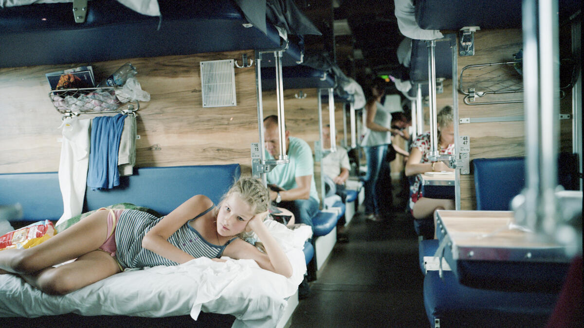 After the train leaves the stop she brings you bed sheets (calvertjournal.com)