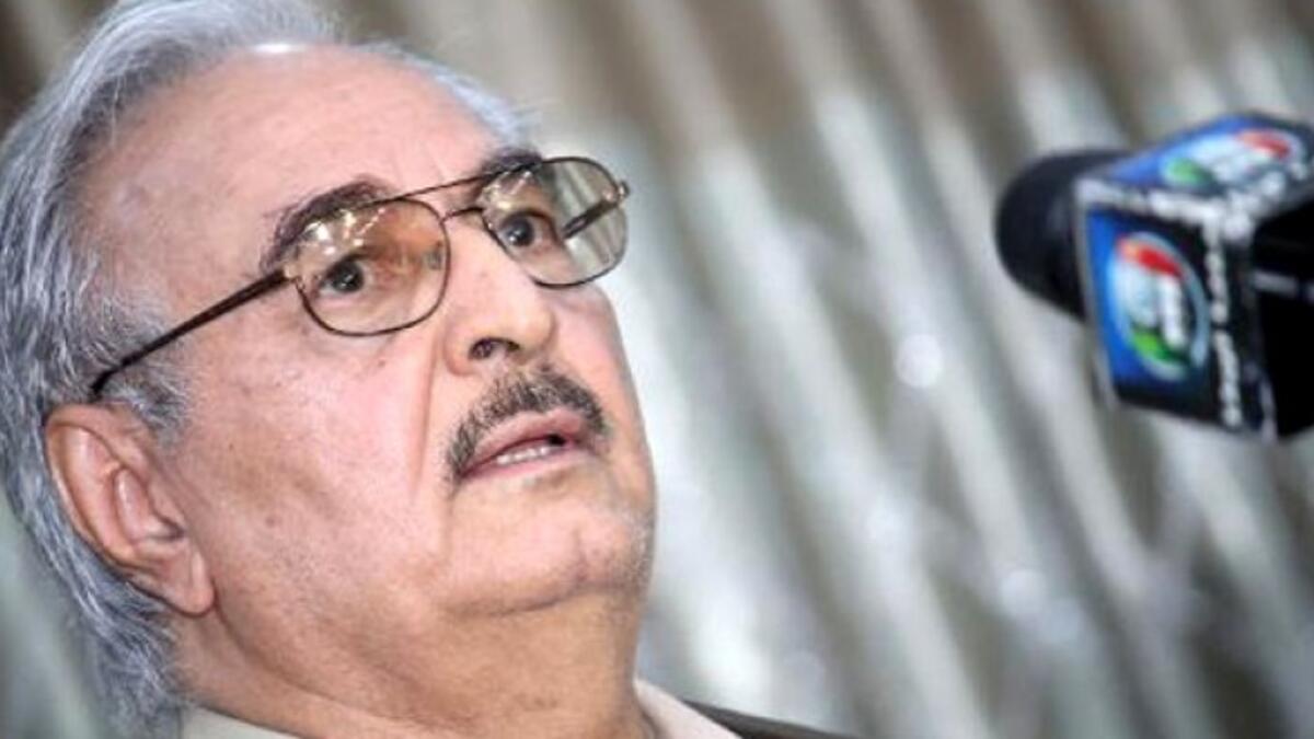 The USA and the CIA:

Upon leaving Chad, Haftar aligned himself with the anti-Gadaffi National Front for the Salvation of Libya. He moved to Virginia with help from the US government, and reportedly worked with the CIA in an effort to remove the Libyan dictator from power.

(Photo: AFP)