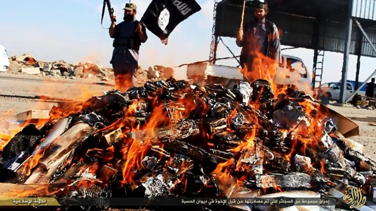 isis alcohol fire