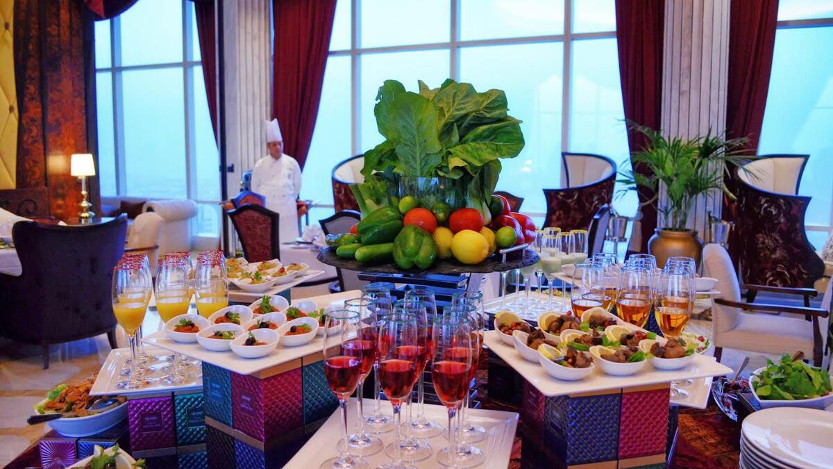 Iftar in the Clouds, Abu Dhabi: Unsurprisingly, the world’s highest suspended suite, at 220 metres high, has the best view you’ll get across the UAE capital. The food is pretty decadent too. (mid-east.info)